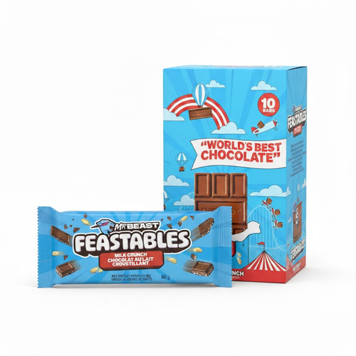 Mrbeast feastables milk crunch - feastables,