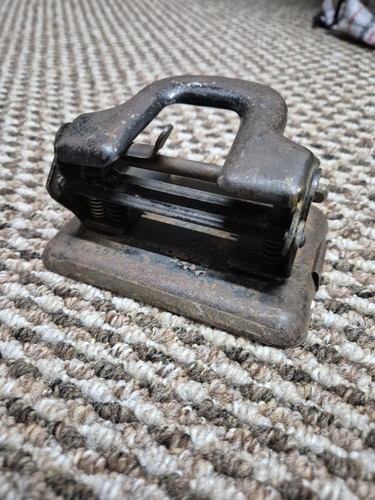 Vintage heavy duty hole - vintage, 2-hole