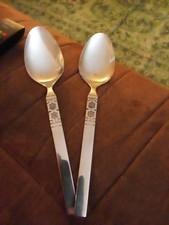 Oneida Northland Artistic Stainless Steel 2 Serving Spoons. Vintage