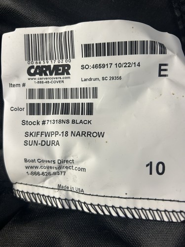 Carver custom fitted - 18, ft.