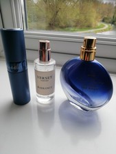 empty perfume bottles used x 3