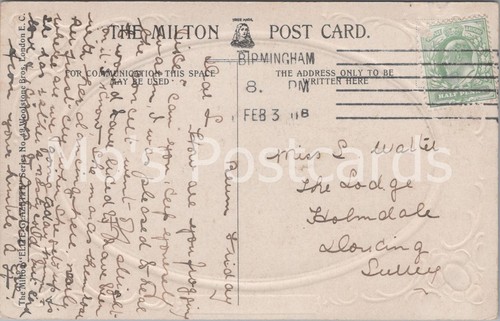 Genealogy postcard walter - postcard:,