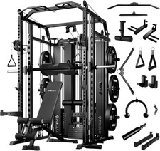 Smith machine with weight - with,