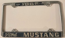 Vintage 1965 Ford Mustang Booster License Plate Frame HEAVY METAL