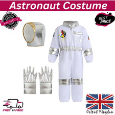 Kids Astronaut Costume Space Suit Boys Girls Carnival Fancy Cosplay Outfit `