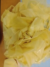 Rubber clothing off cuts (Translucent natural ) rubber sheeting 500 gm bags