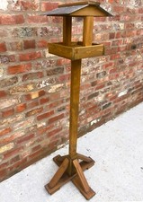 Tall Wooden Bird Table Garden
