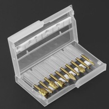10Pcs HSS Routing Wood Carving Tools Rotary Drill File Router Bit For Dremel