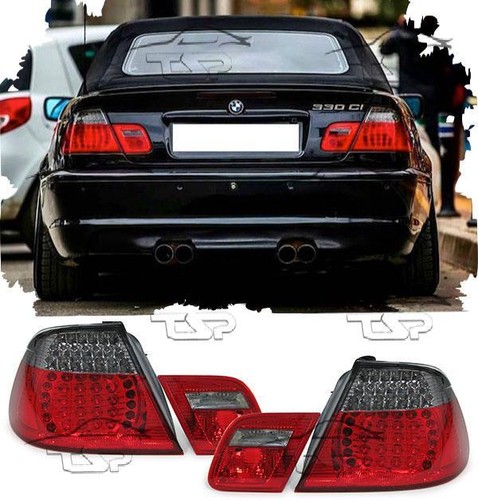 Rear led tail - rear, red+smoke