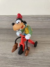 Vintage - Walt Disney Goofy - On a Tricycle - Bike Toy - Push Along - Pre-Loved