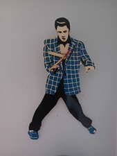 Novelty Elvis Clock Leg Movement Pendulum Good Working Order.