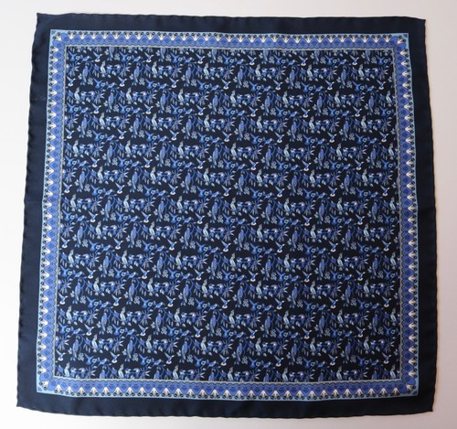 Silk pocket square - ., blue
