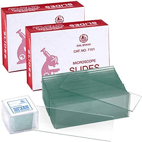 Blank microscope slides and - blank,
