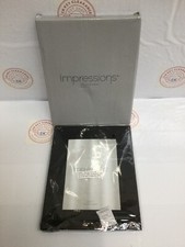 IMPRESSIONS BLACK GLASS PHOTO FRAME 5" X 7" FG37757