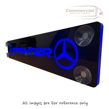 MERC SPRINTER WINDOW SIGN 500X100mm WITH FULL REMOTE COLOUR OPTIONS (Anti-glare)