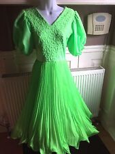 LIME GREEN BALLROOM DRESS  B18