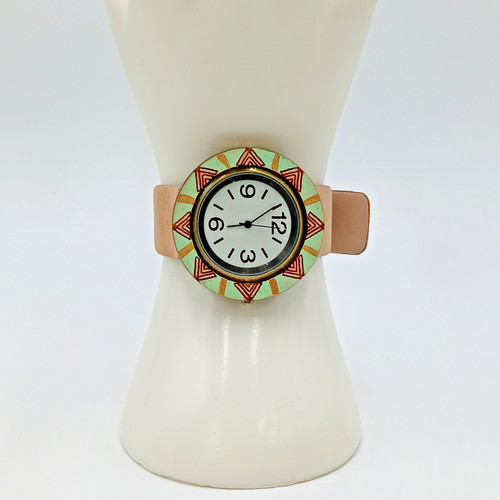 Swap watch 8in wrist tan - b,