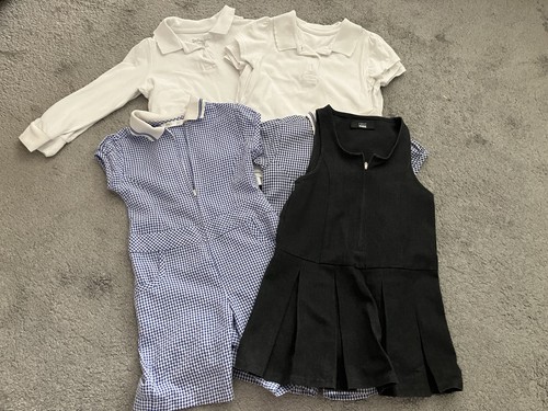 Girls navy white grey school - navy/white/grey,