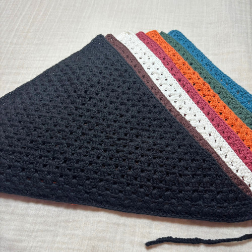 Handmade crochet headscarf