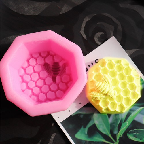 Honeycomb bee fondant mold - fondant,