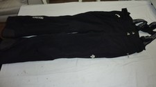 Descente Mens Black Salopette Skiing Snowboarding Trousers Adjustable W 38 L 32
