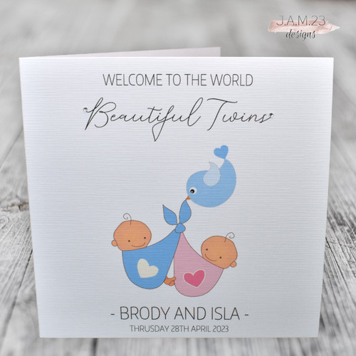 Personalised new twins - new,