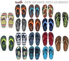 2026 MENS OFFICIAL GUMBIES NATURAL FLIP FLOPS DUCKBILL, CAIRNS & ISLANDER GUMBYS