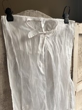 Antique French Fichu, Sheer Organza Fabric & Bodice Bow. Period Costume Drama