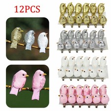 12x Clip-on Mini Fake Birds