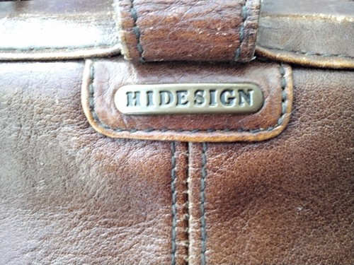 Vtg hidesign distressed brown - vtg,