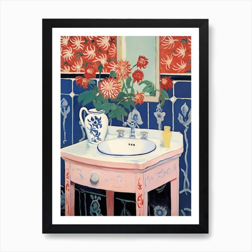Bathroom vanity painting - vanity, with