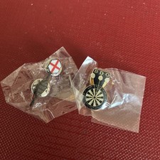 2 Darts Pin Badges