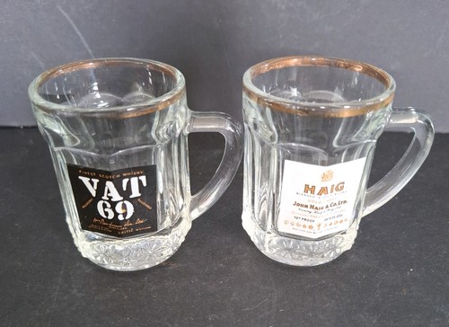 Two vintage miniature whisky - two,