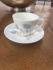 Wedgewood Ice Rose Teacups & Saucers