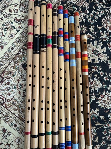 Indian bamboo flutes - , (bansuri)