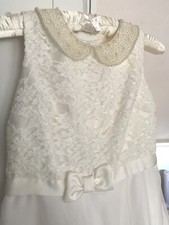 BHS Girls Ivory Lace Bridesmaid Dress