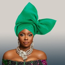 African Auto Gele Headties Nigerian Wedding Party Head Wrap Turban Hat Cap Hijab