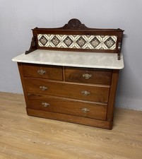 C19TH mahogany washstand with