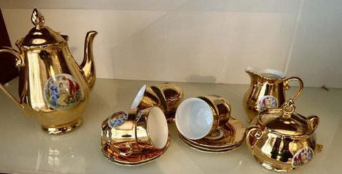 Vintage epiag gold coffee - gold,