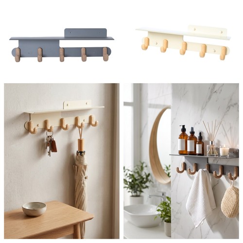 Wall mounted hook coat - wall‑mounted,
