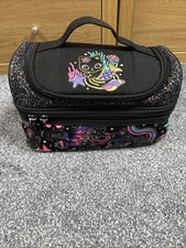 Smiggle Double Decker Lunchbox Insulated Lunch Bag cat mermaid black glitter
