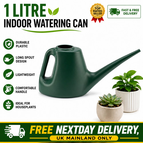 Plastic woodstock watering can - plastic,