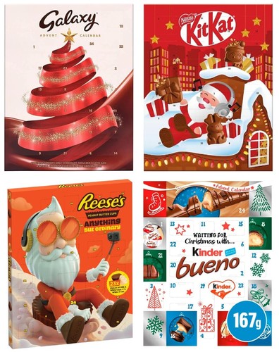 Chocolate advent calendar - chocolate,