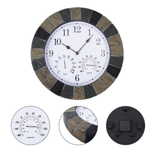 Outdoor wall clock with - clock,