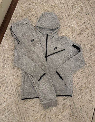Nike mens grey black full - full, zip