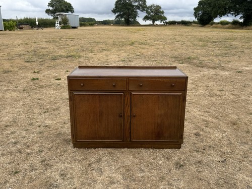 Vintage oak sideboard buffet - oak,