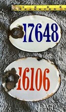 Porcelain Enamel numbered