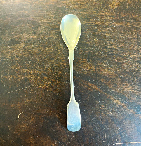 Silver jam spoon - jam, spoon,