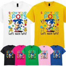 Pudsey Bear Kids T-Shirt Children In Need Spotty Charity School Day Xmas Tee Top