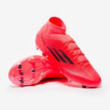 Mens adidas F50 League Firm/Multi-Ground Boots - Core Black/Iron Metallic/Red